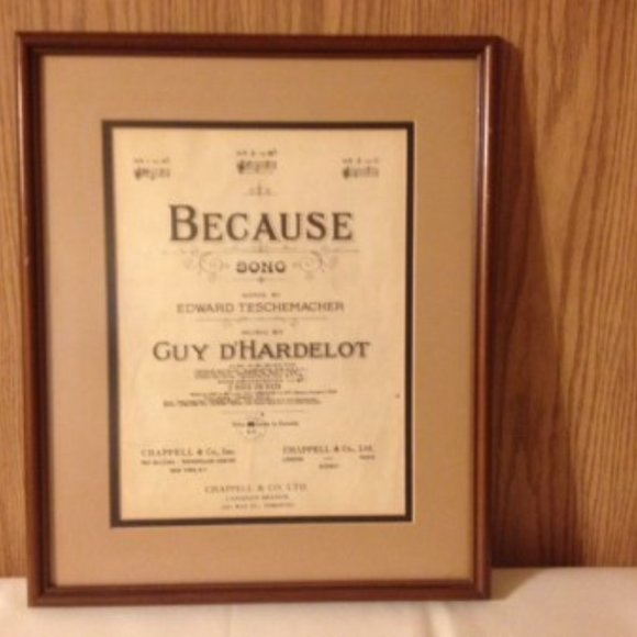 Antique Framed Sheet Music - Picture 3 of 3